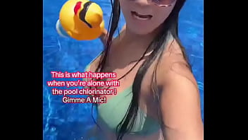 This is what happens when you’re alone with the pool chlorinator gimme a mic