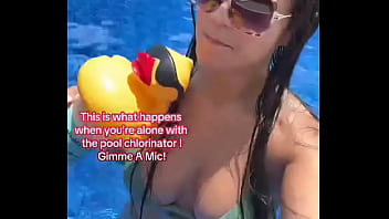 This is what happens when you’re alone with the pool chlorinator gimme a mic
