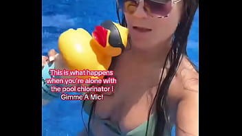 This is what happens when you’re alone with the pool chlorinator gimme a mic