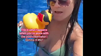 This is what happens when you’re alone with the pool chlorinator gimme a mic