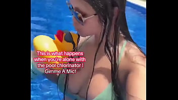 This is what happens when you’re alone with the pool chlorinator gimme a mic