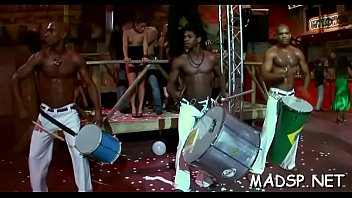 Babes lick each other and too get screwed by a dude