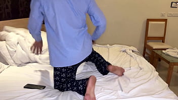 Nisha bhabhi caught room service boy masturbating and fucked him after seeing his big dick