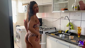 She was making dessert but ended up as the main course