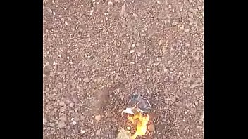 Lucas pissing off in rezende ex girlfriend gift and putting fire