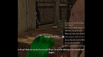 Fantasy slut fern fucks jarl and others inside of town keep