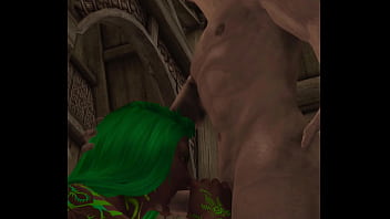 Fantasy slut fern fucks jarl and others inside of town keep