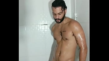 Hairy Skinny Having A Shower thumbnail