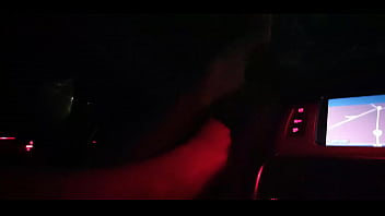 Girl shows pretty feet while driving with bbc