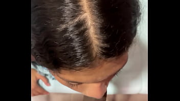 Petite girl fucks a black cock and gets covered in cum