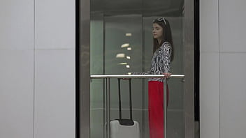 Gorgeous tourist baby doll gets covered in cum after stranger dp sex gp3103