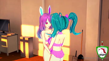 Mystic & cottontailva english dubbed hentai animation