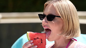 Bikini clad hottie rebel rhyder initiates an interracial summer affair by the pool gp3315