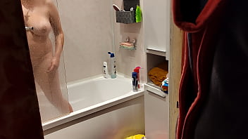 Babe in shower Babe in shower