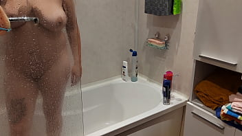 Babe in shower
