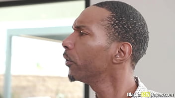 Receptionist alexa chains flirts with the black guest and his friend she takes them both at the same time one fucking her pussy one doing her mouth