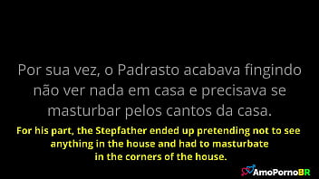 O padrasto oferecia ao seu melhor amigo pra meter na sua doce enteada