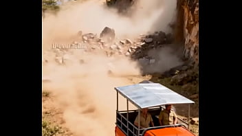 Hippo attacking safari vehicle for a reason