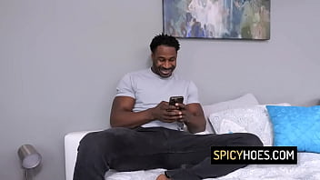 Black stud railed out his slutty roommate in missionary