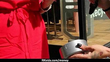 Amateur hottie takes cash for public sex 3