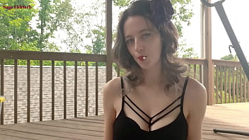 Sage eldritch cigarette smoking in red lipstick