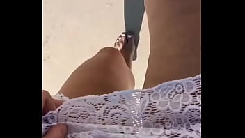 Now you know my wet secret #pee #beach #piss #public #wetpanties #pissing #legs #mydirtyfetish