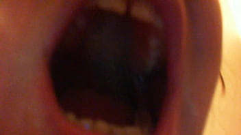 Nicoletta's solo exploration of mouth soap fetish in her private room