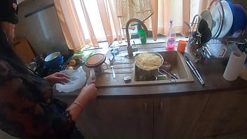 My husband's friend made me a surprise he came to fuck me