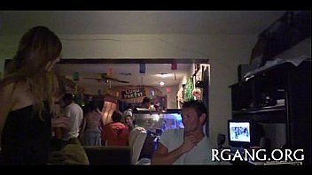 Sweethearts & men in group pleasure