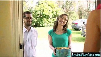 Hot lesbo girl get a hard punishment from mean lez clip 09