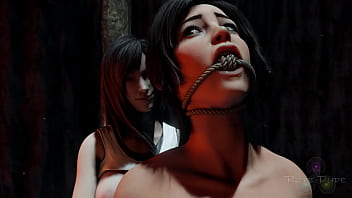 Tomb raider's lara croft being seduced