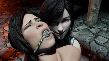 Tomb raider's lara croft being seduced