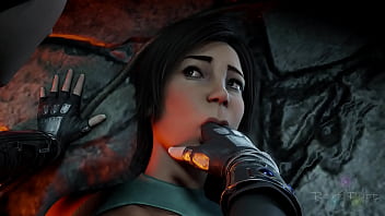 Tomb raider's lara croft being seduced