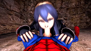 Lucina and spiderman make love to eachother princess x superhero love
