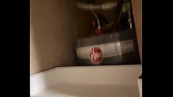 Stuck my phone up there and finally caught a glimpse of the wall creature