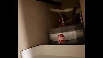 Stuck my phone up there and finally caught a glimpse of the wall creature