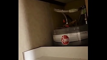 Stuck my phone up there and finally caught a glimpse of the wall creature