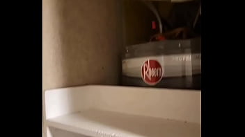 Stuck my phone up there and finally caught a glimpse of the wall creature