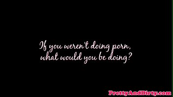 Interviewed pornstar saying funny facts