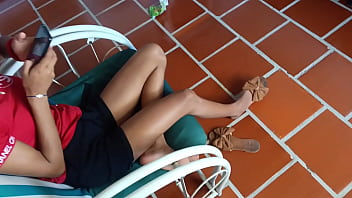 Flaca traviesa y cachonda de buenas tetas me da la mejor mamada de mi vida