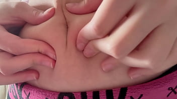 Belly button fuck dildo