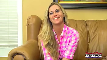 Petite blonde savanna sucka a big cock to get banged and swallows warm cum