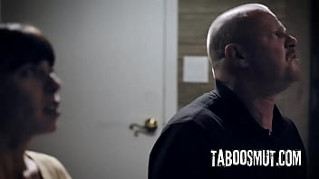 Hot brunette getting ass fucked hard while her teachers watching