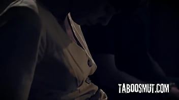 Hot brunette getting ass fucked hard while her teachers watching