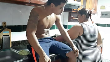 My girlfriend's stepmother sucks my cock