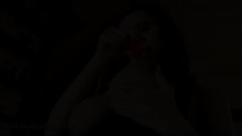 Wet and puffy big tit arkida showing off