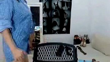 Very sexy petite latina milf rubs her pussy and teases