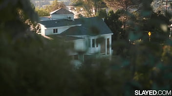 Slayed insatiable babes enjoy lesbian fuck