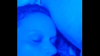 Deep in her mouth she swalowed it