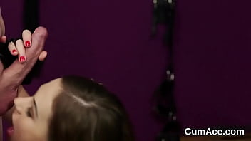 Intriguing cutie loves a deepthroat and plenty of love juice on her face